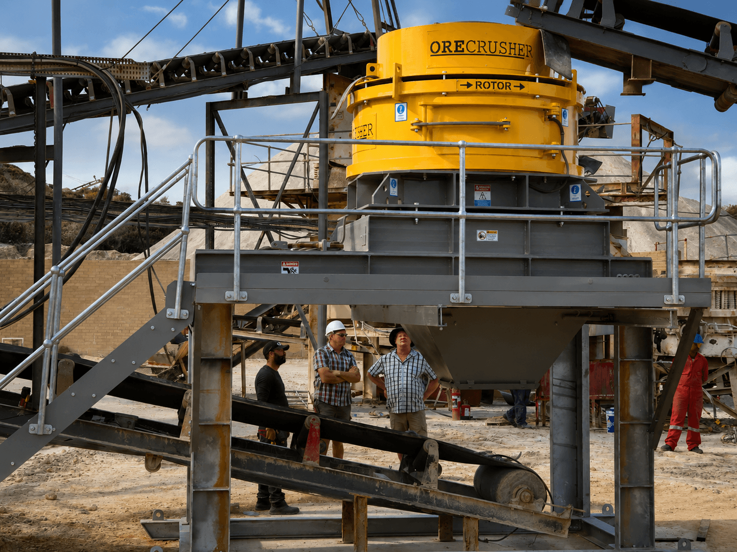 OM80 VSI crusher installation