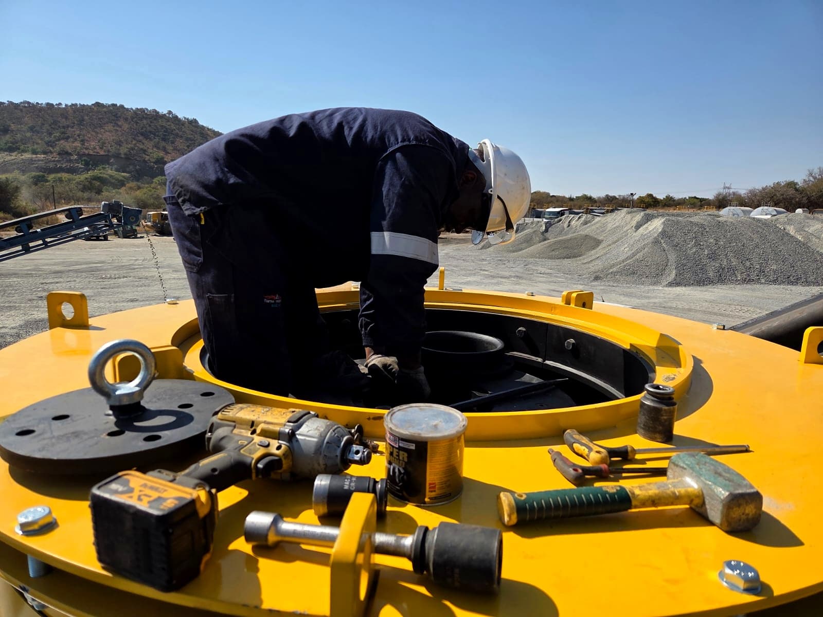 Orecrusher engineering on site